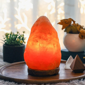 Lampe de sel de l'Himalaya de haute qualité, forme de cristal naturel brut, lumière chaude décorative, inspirée du Feng Shui, décoration intérieure, vente en gros - Product Image 2