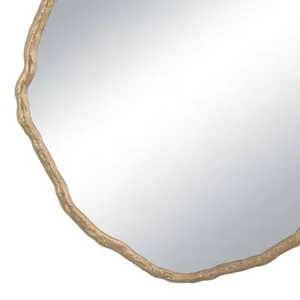 Miroir mural en métal fait main de qualité supérieure, miroir rond décoratif moderne de luxe pour hôtel, restaurant, maison, resort, chambre, salon - Product Image 4