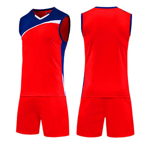 Wholesale Volleyball Uniform Set Lightweight <b>Polyester</b> Jersey <b>Shorts</b> Quick Dry Fabric for Team Matches Training - Product Image 1
