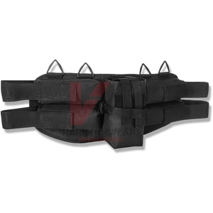 Ceinture porte-pods de paintball de qualité tournoi, en tissu respirant avec taille élastique, rangement multi-pods, ajustement confortable et durable - Product Image 1