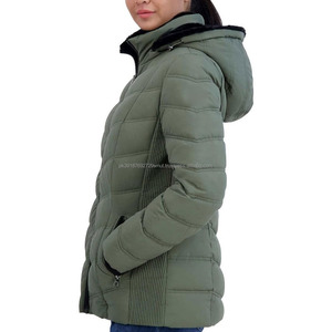 Wholesale High Quality Women Puffer Jacket Custom Logo New Stylish Design Warm Winter Fashion <b>Coat</b> - Product Image 2