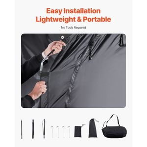 Tente extérieure spacieuse et étanche pour 4 à 5 vélos - Product Image 5