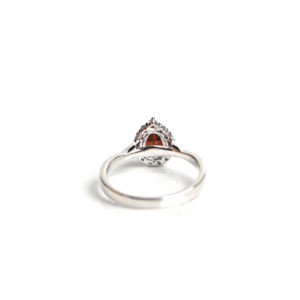 Pear Shape Red <b>Garnet</b> 925 Sterling <b>Silver</b> Certified Gemstone Engagement & Wedding <b>Rings</b> Women's Jewelry - Product Image 3