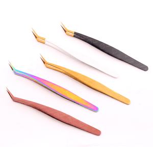 Meilleures pinces à épiler professionnelles pour extensions de cils, pointes en fibre pour une adhérence parfaite aux cils, ne glissent jamais même sur des cils de 0,03 mm - Product Image 3