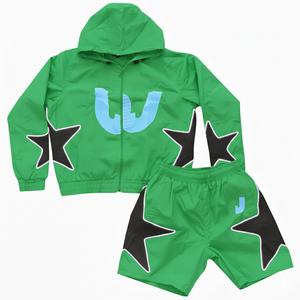 Men Casual Sports Windbreaker Short Set Breathable nylon Polyester <b>Track</b> Suit <b>jacket</b> and Shorts Summer <b>Track</b> Suit for men - Product Image 4