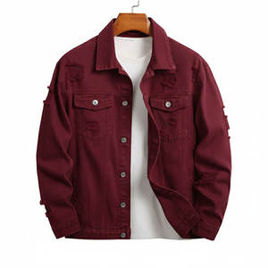 Chaqueta de Mezclilla para Hombre de Manga Larga, Nueva Llegada, Fabricación en Fábrica, Chaqueta de Mezclilla para Hombre Personalizada al por Mayor - Product Image 1