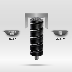 Mollificio Bordignon Resorte de troquelado doble negro rectangular - Product Image 1