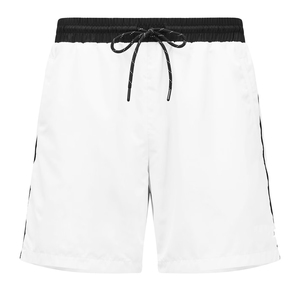 High Waist Casual Athletic Side Stripes Drawstring Waist Quick Dry Casual Swim Shorts Gym Workout Swim Shorts <b>Men</b> Fitness - Product Image 1