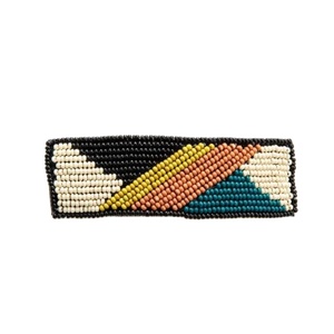 Perles de verre indiennes funky perlées à la main Barrette à cheveux Clips Luxe Usage quotidien Accessoires de cheveux en plastique Approvisionnement en gros - Product Image 3