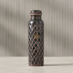 Botella de Agua de Cobre Puro Hecha a Mano de 750 ml de Primera Calidad |   Diseño a prueba de fugas para beber directamente con logotipo personalizado, ecológico, adecuado - Product Image 3