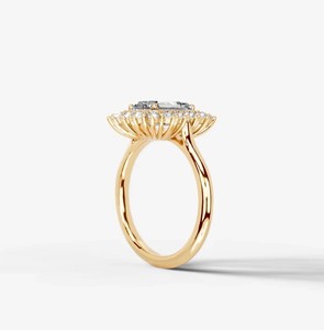 Moissanite Emerald Cut 7x9mm Luxury Certified <b>Ring</b> 925 <b>Sterling</b> <b>Silver</b> Gold Plated Elegant Solitaire <b>Engagement</b> <b>Ring</b> Classic - Product Image 3
