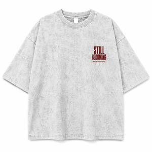 OEM Unisex Heavyweight 100% Cotton Jersey Screen Printed oversized T-Shirt with Pattern 220 Grams - Product Image 1