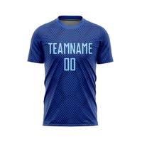Uniforme de Fútbol de Manga Corta con Impresión Digital de Nombre y Número del Equipo, Diseño Personalizado OEM de Buena Calidad, Ropa Deportiva de Poliéster para Adultos
