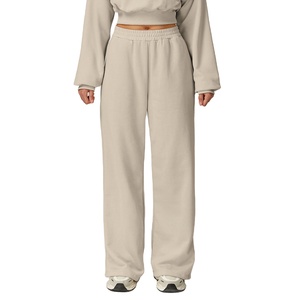 Pantalon crayon en tissu polaire pour femme, dernière mode, vente en gros, OEM, vêtements de sport en coton, jogging d'hiver, design personnalisé, haute qualité - Product Image 1