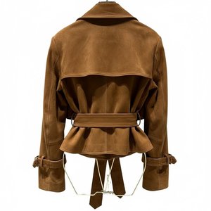 Chaqueta Bomber de Cuero Genuino para Mujer, Estilo Vintage, Clásica de Invierno, con Logotipo Personalizado, Transpirable, para Primavera, Venta al Por Mayor RTS - Product Image 2