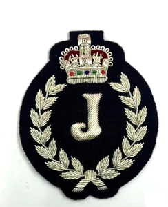 Parches de Lona con Logotipo Personalizado Bordado a Mano con Hilo Metálico, Letras del Alfabeto, Insignias de Tela de Moda, Embalaje Personalizado, Venta al Por Mayor - Product Image 4