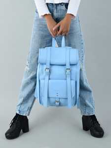 Thick Genuine Leather Roll Top Backpack Reinforced Base Rucksack For Heavy Loads Professional <b>Work</b> <b>Bag</b> LRTB-0184 - Product Image 2
