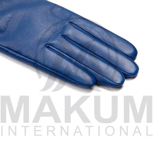 Nouveaux gants en cuir véritable tendance avec garniture 100% cuir véritable, gants d'hiver - Product Image 6