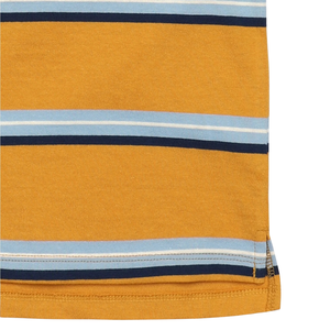 Camiseta informal a rayas para niños, cuello redondo, manga corta, 100% algodón orgánico, mejor precio, corte regular, multicolor. - Product Image 3