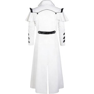 Men's Steampunk Trench Coat Victorian Slim Suit Collar Solid Double Breasted Zipper Coat - Product Image 6