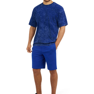 Lightweight Woven Fabric Men Wholesale 100% Organic Cotton Material Acid Wash T-Shirt Custom <b>Logo</b> And Size - Product Image 5
