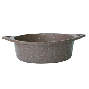 Ensemble de casseroles en aluminium moulé sous pression écologiques de 18 à 24 cm avec revêtement antiadhésif en céramique/PTFE, base à induction, couvercle en verre - Product Image 2