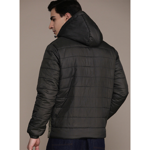 Men's Hooded <b>Puffer</b> <b>Jacket</b> New Winter Windproof 100% Polyester Canvas Heated Black Padded <b>Jackets</b> Insulated Streetwear <b>Jacket</b> - Product Image 2