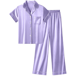 Women Nightwear Pajama Set Breathable Cotton Blend Sleepwear Relaxed Fit Homewear OEM ODM Custom Design Export Quality Supplier - Product Image 4