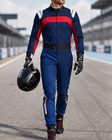 Combinaison de course moto pour homme à manches longues, personnalisable avec le nom de l'équipe, couleurs blanc, rouge, noir, polyester/nylon imperméable