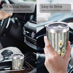Stainless Steel Tumbler 20oz <b>Double</b> <b>Wall</b> Portable Outdoor Travel Drink <b>Mug</b> With Straw Design - Product Image 4