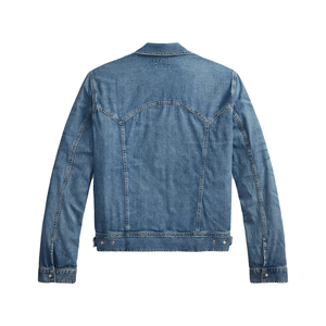 OEM ODM Custom Premium Studded Indigo Denim <b>Jacket</b> Men Vintage Western Heritage Americana Streetwear Outerwear Lightweight - Product Image 2