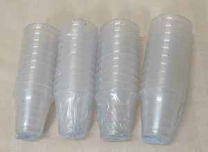 DELUXE Durable Dishwasher Safe Stainless Steel HOLY COMMUNION SET 160 CUPS FOUR <b>TRAYS</b> <b>MIRROR</b> FINISH POLISHED STABLE BOTTOM RING - Product Image 4