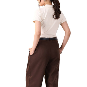 Polo pour femme de qualité supérieure, nouveau modèle tendance, logo personnalisé, tissu respirant, vêtements de sport pour femme - Product Image 5