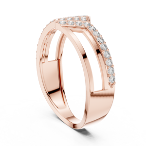 Custom Diamond <b>Ring</b> for Women Round Brilliant Diamond <b>Open</b> <b>Ring</b> Gold Jewelry OEM Manufacturer - Product Image 2