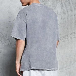 Camiseta Extra Grande Personalizada con Estampado DTG, 260 g/m², 100% Algodón, Lavado Ácido, Hombros Caídos, Estilo Vintage para Hombre - Product Image 5