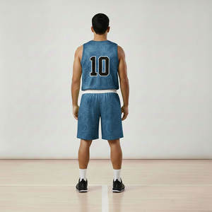 Custom Design Breathable Quick Dry Reversible Unisex Basketball Jerseys Uniform Set 100% Polyester <b>Applique</b> - Product Image 2