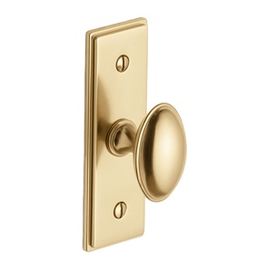 Pomo de Diseño Ovalado de Moda con Placa Trasera, Pomos de Latón Sólido para Puertas de Armarios, para Interiores Modernos y Clásicos de Dormitorios y Hoteles - Product Image 1