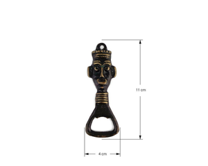 Abridor de Botellas con Diseño Tribal de Latón Antiguo, Hecho a Mano, Abridor de Cerveza Vintage, Herramienta Decorativa para Bar, Diseño Étnico, Artículo de Regalo para el Hogar o Bar - Product Image 3