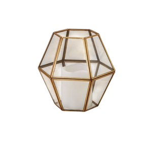 Porte-bougie résistant à la chaleur, décoration d'intérieur, lampe votive en métal et verre, décoration Diwali, porte-bougie votif en métal et verre - Product Image 1