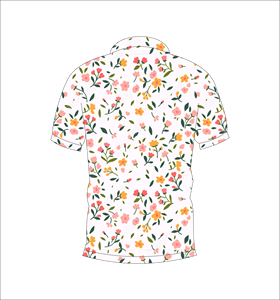 เสื้อโปโลพิมพ์ลายคอนเฟตติสำหรับผู้ชาย พิมพ์ลายทั่วตัว แขนสั้น สไตล์ลำลอง เหมาะสำหรับเล่นกอล์ฟ - Product Image 3
