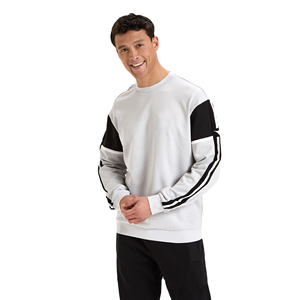 Sweat-shirt à capuche épais pour homme, col rond, 100% coton, respirant, séchage rapide, taille XS, imprimé brodé, polaire, automne-hiver - Product Image 1