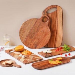 Tabla de Cortar Rectangular de Madera de Olivo con Asa y Orificio para Colgar, No Tóxica, Duradera, Apta para Lavavajillas, Tabla para Servir - Product Image 2