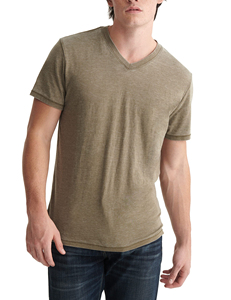 Nouvelle tenue tendance, t-shirts pour hommes en coton de haute qualité, logo personnalisé, t-shirt confortable à col en V avec service OEM - Product Image 4