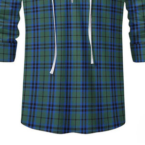 Camisa Ghillie Jacobita Más Vendida, Camisa de Disfraz Medieval Pirata con Cordones y Manga Larga, Estampado Tartán Antiguo Campbell - Product Image 5