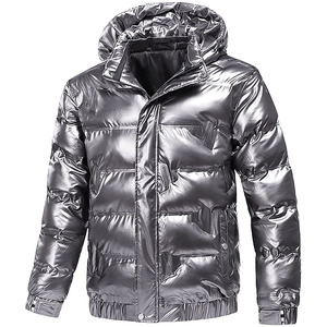 Veste matelassée ample pour homme TIXAY SPORTS, service OEM, col rond, coque en nylon, rembourrage 100% fibre de polyester, fermeture éclair - Product Image 1