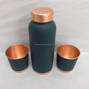 Designer Luxury Classic Copper <b>Bottle</b> Handmade Ayurvedic Leak Proof Eco Friendly Custom Logo Multipurpose Flask Travel Fitness - Product Image 4