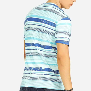 Camiseta de sublimación de punto 100% poliéster de alta calidad, la más vendida, cómoda, transpirable, de manga corta, para la moda de verano. - Product Image 4