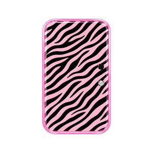 Baldosa acrílica rosa y negra con estampado animal para pestañas, sostenible, con impresión de logotipo personalizado, para extensiones de pestañas - Product Image 1