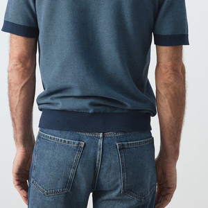 Polo en coton pour homme, col classique plié, design tendance, manches courtes, avec personnalisation du logo / Haute qualité - Product Image 6