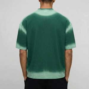 T-shirt dégradé pour homme, coupe oversize, style streetwear décontracté d'été, en coton doux, effet délavé, manches courtes, tendance mode - Product Image 6